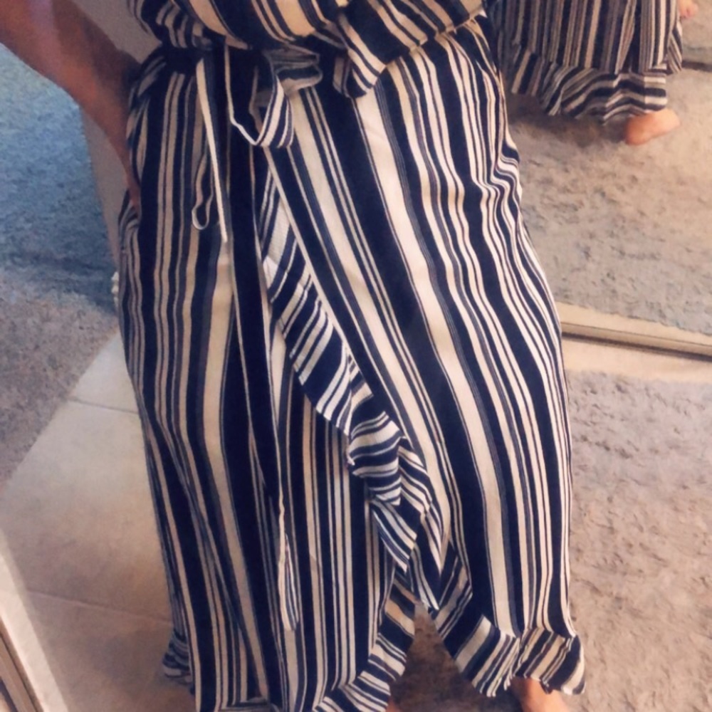 Aqua wrap nautical dress - Picture 5 of 5